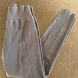 Buff bunny Collection Gray Ribbed Knit Leggings